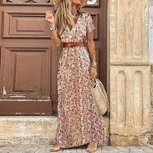 Autumn Dress 2020 Women New Fashionable Bohemian V-neck Floral